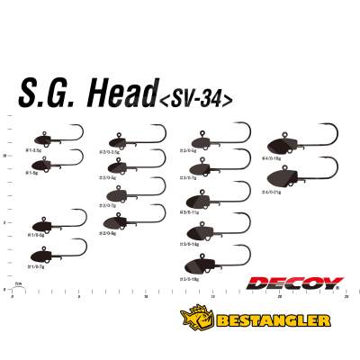 DECOY SV-34 Salt Groove S.G. Head #3/0