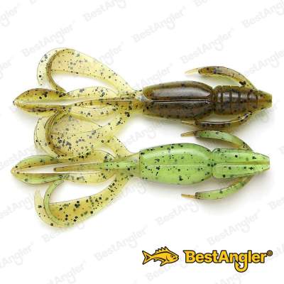 Keitech Crazy Flapper 2" Green Pumpkin Chartreuse