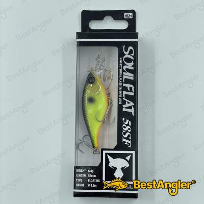 Jackall Soul Flat 58SF Black Back Chart - 205459