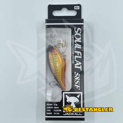 Jackall Soul Flat 58SF Double Clutch Gold & Black - 205480