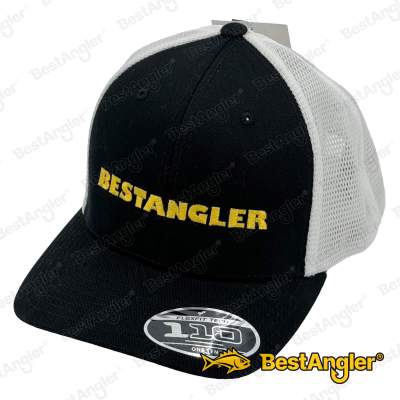 Kšiltovka BESTANGLER Flexfit 110 černobílá síťovaná nastavitelná