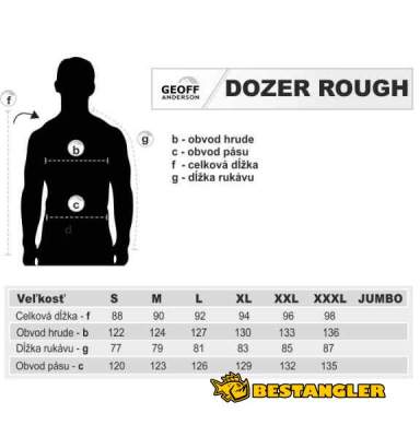 Geoff Anderson bunda Dozer Rough maskáč