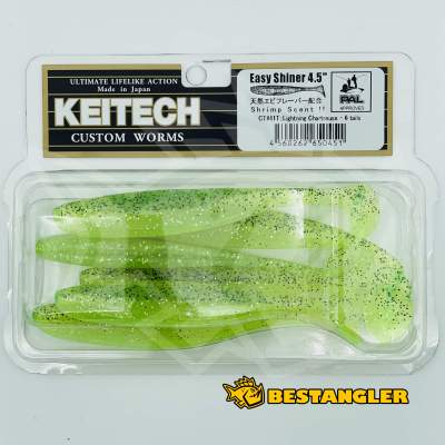 Keitech Easy Shiner 4.5" Lightning Chartreuse - CT#41