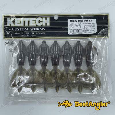 Keitech Crazy Flapper 3.6" Watermelon PP. Red - #208