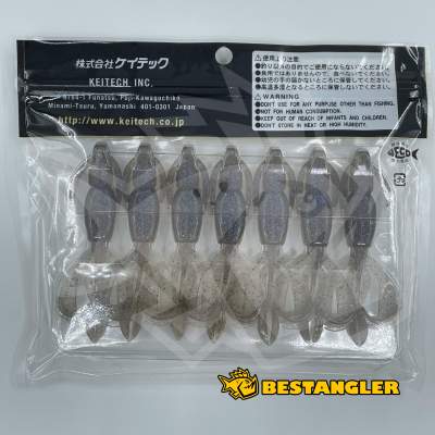 Keitech Crazy Flapper 3.6" Electric Smoke Craw - #462