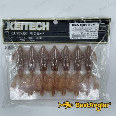 Keitech Crazy Flapper 3.6" Golden Goby - BA#06