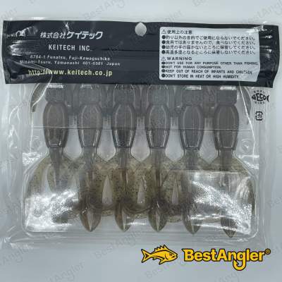 Keitech Crazy Flapper 4.4" Green Weenie Blue - #403