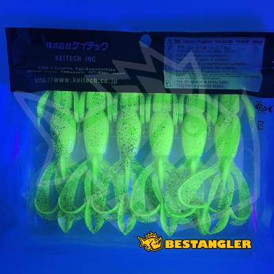 Keitech Crazy Flapper 4.4" Purple Chartreuse - BA#03 - UV