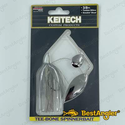 Keitech Tee-Bone Spinnerbait TW 3/8 oz 10.5 g Smokin' Shad - TSTW38513