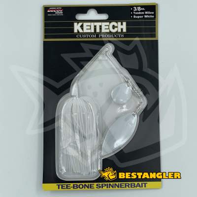 Keitech Tee-Bone Spinnerbait TW 3/8 oz 10.5 g Super White - TSTW0308010