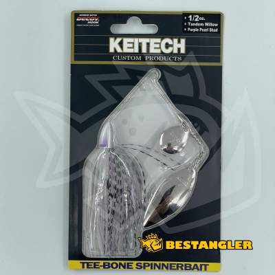 Keitech Tee-Bone Spinnerbait TW 1/2 oz 14 g Purple Pearl Shad - TSTW0102528