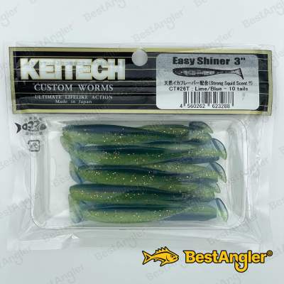 Keitech Easy Shiner 3" Lime / Blue - CT#26