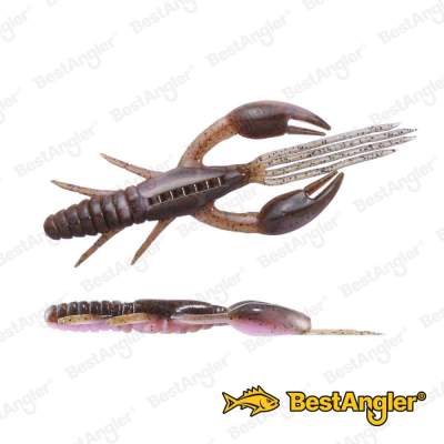 O.S.P DoLive Craw 3" Green Pumpkin/Pink & Red Flake TW155