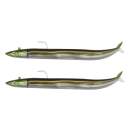 Fiiish Crazy Sand Eel n°1 100 mm Double Combo Offshore - 10g - Khaki - CSE800