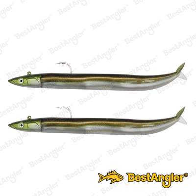 Fiiish Crazy Sand Eel n°1 100 mm Double Combo Offshore - 10g - Khaki