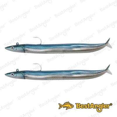 Fiiish Crazy Sand Eel n°3 150 mm Double Combo Offshore - 20g - Pearl Blue