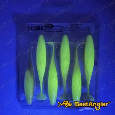 O.S.P DoLive Shad 4" SW White Fish Glow TW208 - GLOW