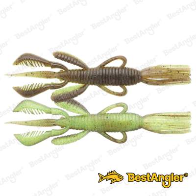 Jackall Pine Shrimp AR Custom 3.5" Green Pumpkin / Chart