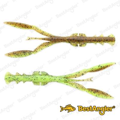 Keitech Neko Camaron 5.5" Green Pumpkin Chartreuse - #401