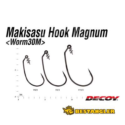 DECOY Worm 30M Makisasu Hook Magnum #6/0 - 404775
