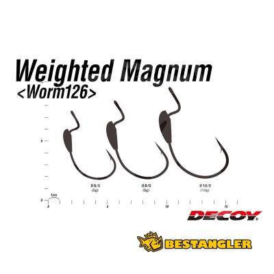 DECOY Worm 126 Weighted Magnum #6/0 - 401729