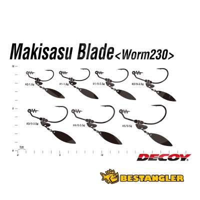 DECOY Worm 230 Makisasu Blade #1/0 2.5g - 404867
