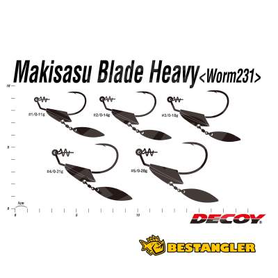 DECOY Worm 231 Makisasu Blade Heavy #1/0 11g - 404959