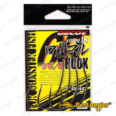 DECOY Worm 18 Roku-maru Hook #6/0
