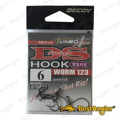 DECOY Worm 123 DS Hook Masubari #6
