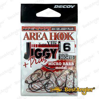 DECOY Area Hook Type XIIE Jiggy Plus #6