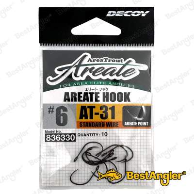 DECOY AT-31 AREATE Hook Standard Wire #6