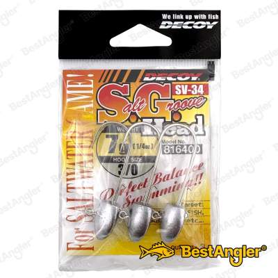 DECOY SV-34 Salt Groove S.G. Head #3/0