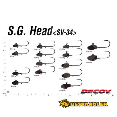 DECOY SV-34 Salt Groove S.G. Head #3/0