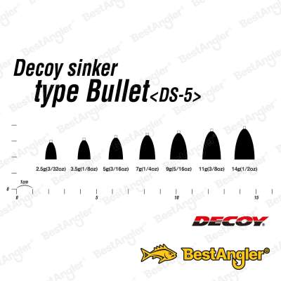DECOY DS-5 Sinker type Bullet