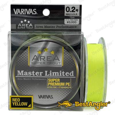 Varivas Super Trout Area Master Limited PE X4 75 m Neo Yellow