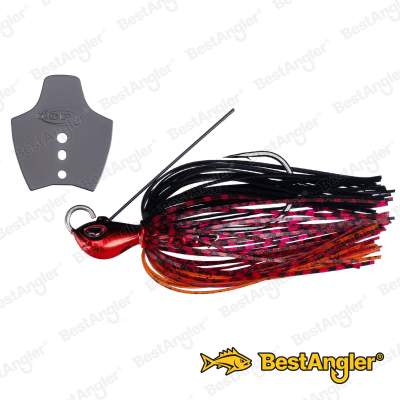 O.S.P Metal Blade Jig 3/8 oz 10 g Red Black BJ57