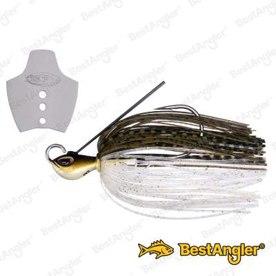 O.S.P Metal Blade Jig 1/2 oz 14 g Green Pumpkin Shad BJ55