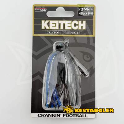 Keitech Crankin' Football Black Blue #407