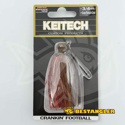 Keitech Crankin' Football Green Pumpkin Craw #511