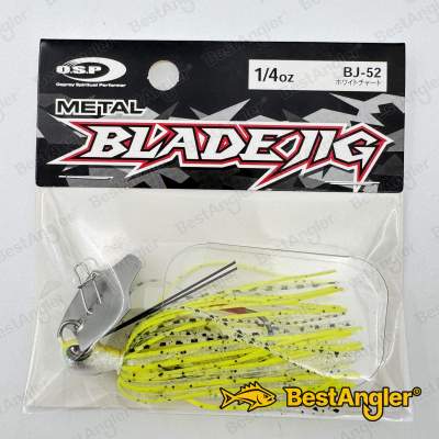 O.S.P Metal Blade Jig 1/4 oz 7 g White Chart BJ52