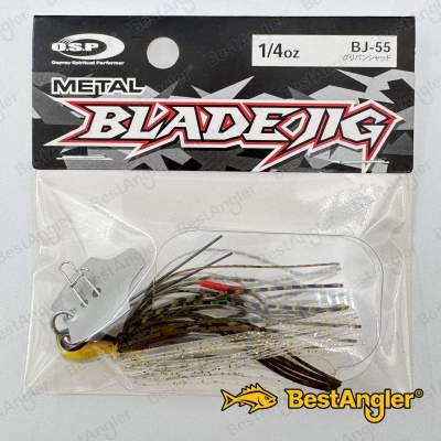 O.S.P Metal Blade Jig 1/4 oz 7 g Green Pumpkin Shad BJ55