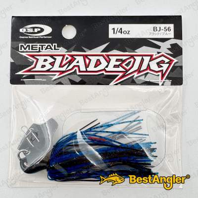 O.S.P Metal Blade Jig 1/4 oz 7 g Black / Blue BJ56