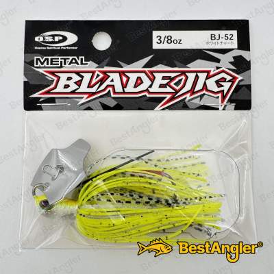 O.S.P Metal Blade Jig 3/8 oz 10 g White Chart BJ52