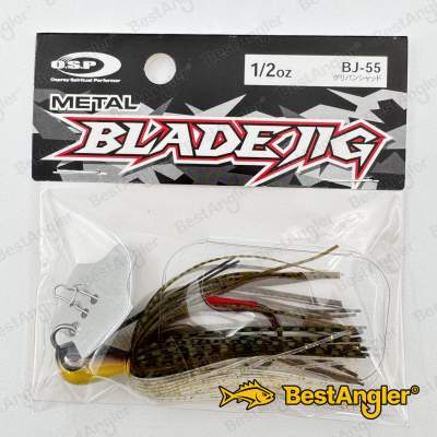 O.S.P Metal Blade Jig 1/2 oz 14 g Green Pumpkin Shad BJ55