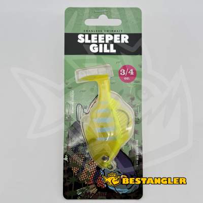 Megabass Sleeper Gill 3.2" Ghost Lime Chart Gill - 08