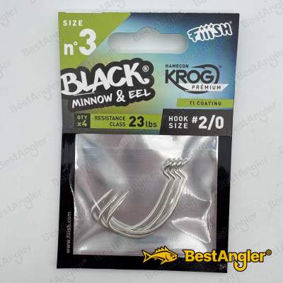 Fiiish Black Minnow n°3 120 mm Hooks Krog Premium 4x - BM077