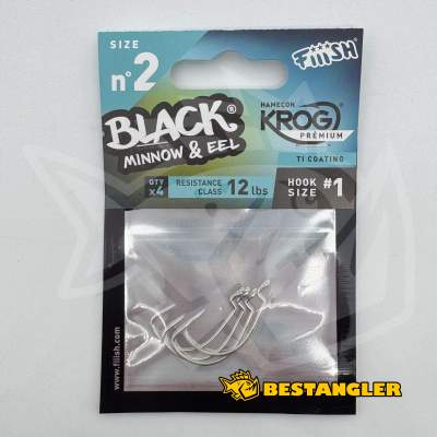 Fiiish Black Minnow n°2 90 mm Hooks Krog Premium 4x - BM147
