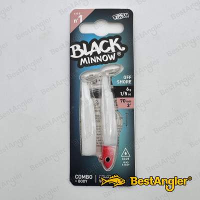 Fiiish Black Minnow n°1 70 mm Combo Offshore + Body - 6g - White / Red - BM494