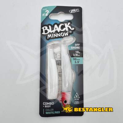 Fiiish Black Minnow n°2 90 mm Combo Offshore + Body - 10g - White / Red - BM497
