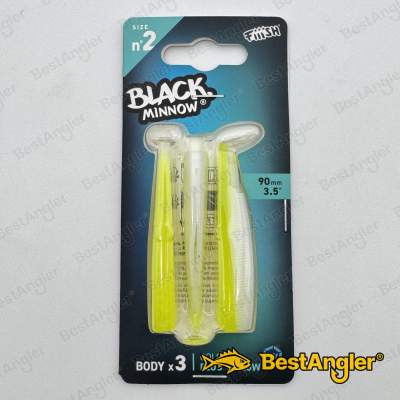 Fiiish Black Minnow n°2 90 mm Bodies 3x - Fluo Yellow - BM534